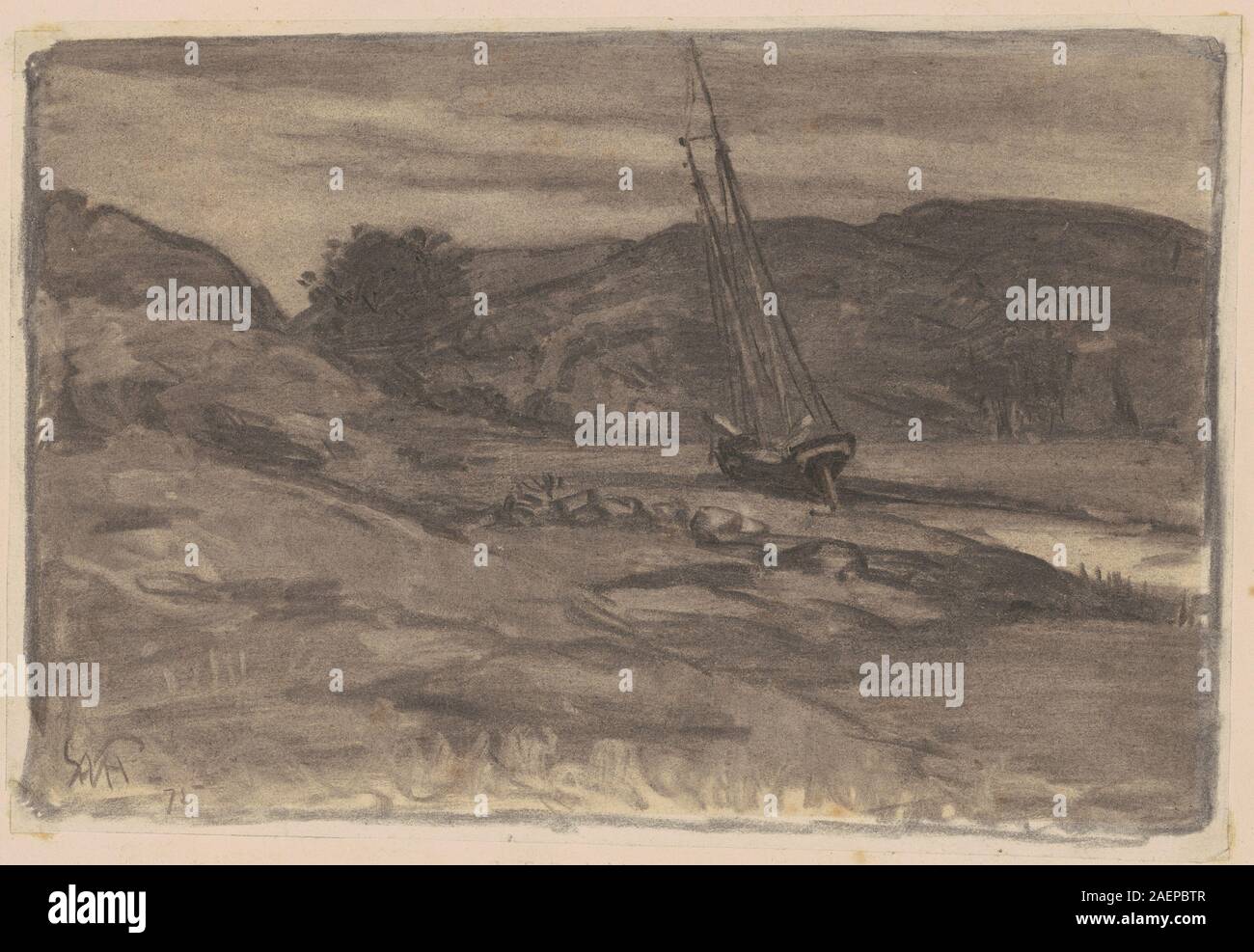 William Morris Hunt, échoués, 1875 ; date de 1875, perdue Banque D'Images