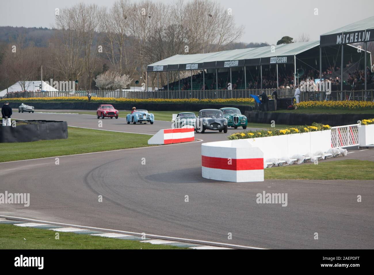 Goodwood motor racing Chichester West Sussex Banque D'Images