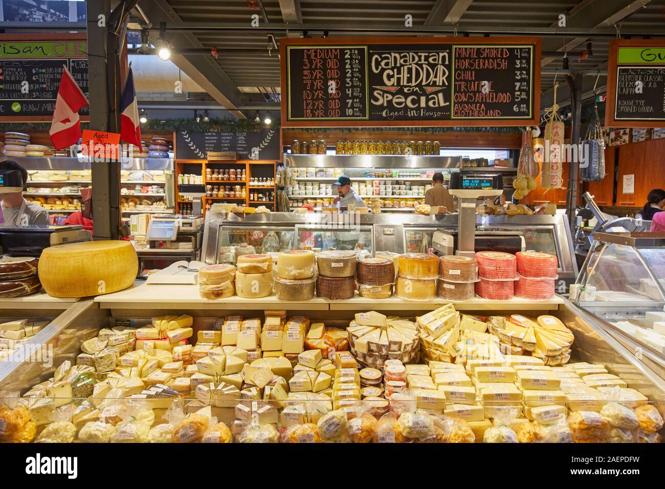 Caler au fromage marché Saint-lawrence, Toronto, Canada Banque D'Images