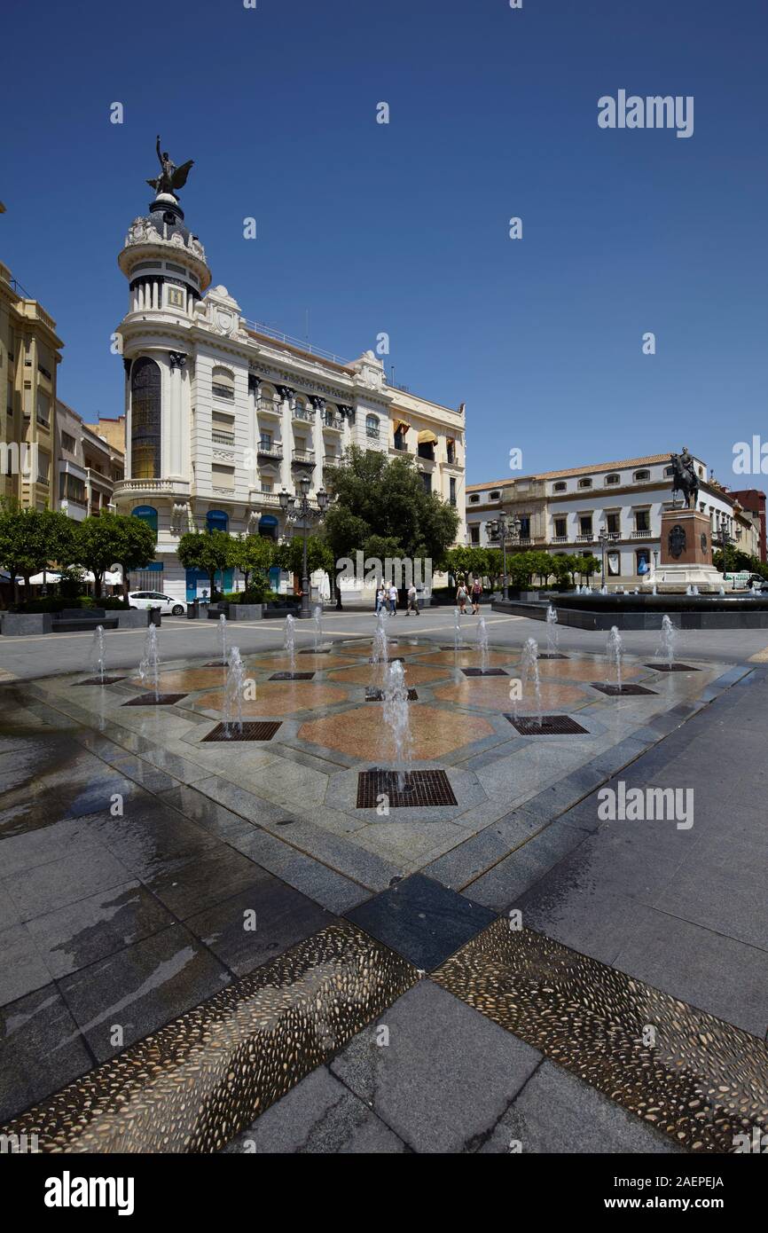 Place de la ville de Cordoue, Andalousie, Espagne Banque D'Images