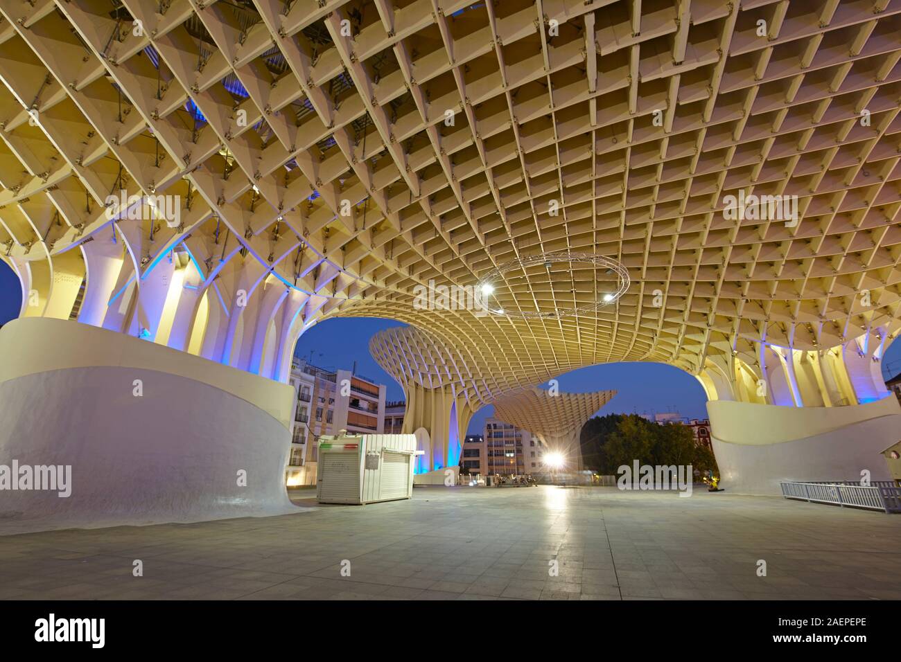 La structure de bois du Metropol Parasol à Séville, Espagne Banque D'Images