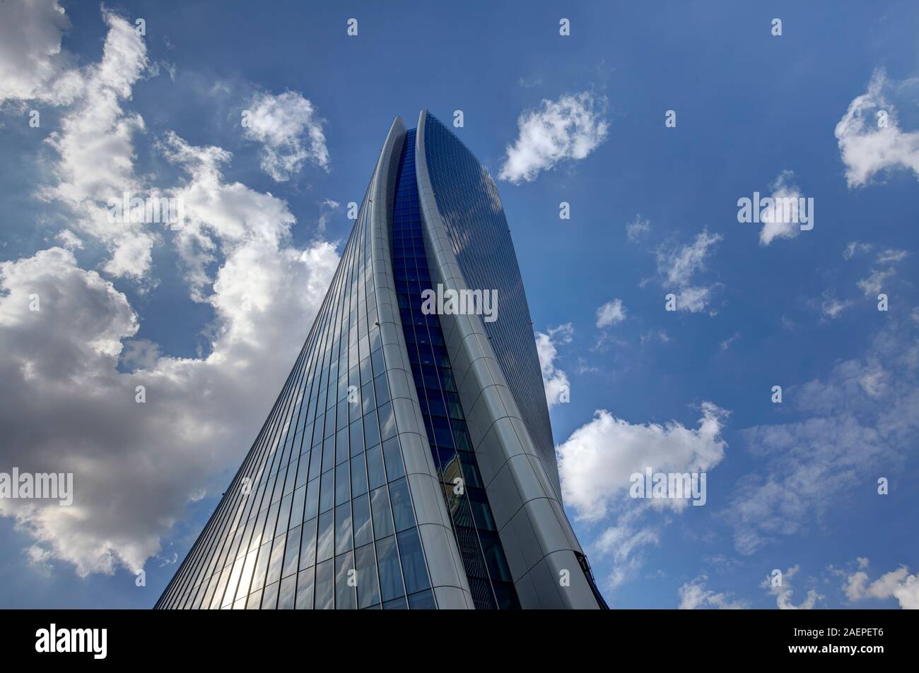 L'architecture moderne de la Tour Generali dans le quartier Citylife , Milan, Italie Banque D'Images