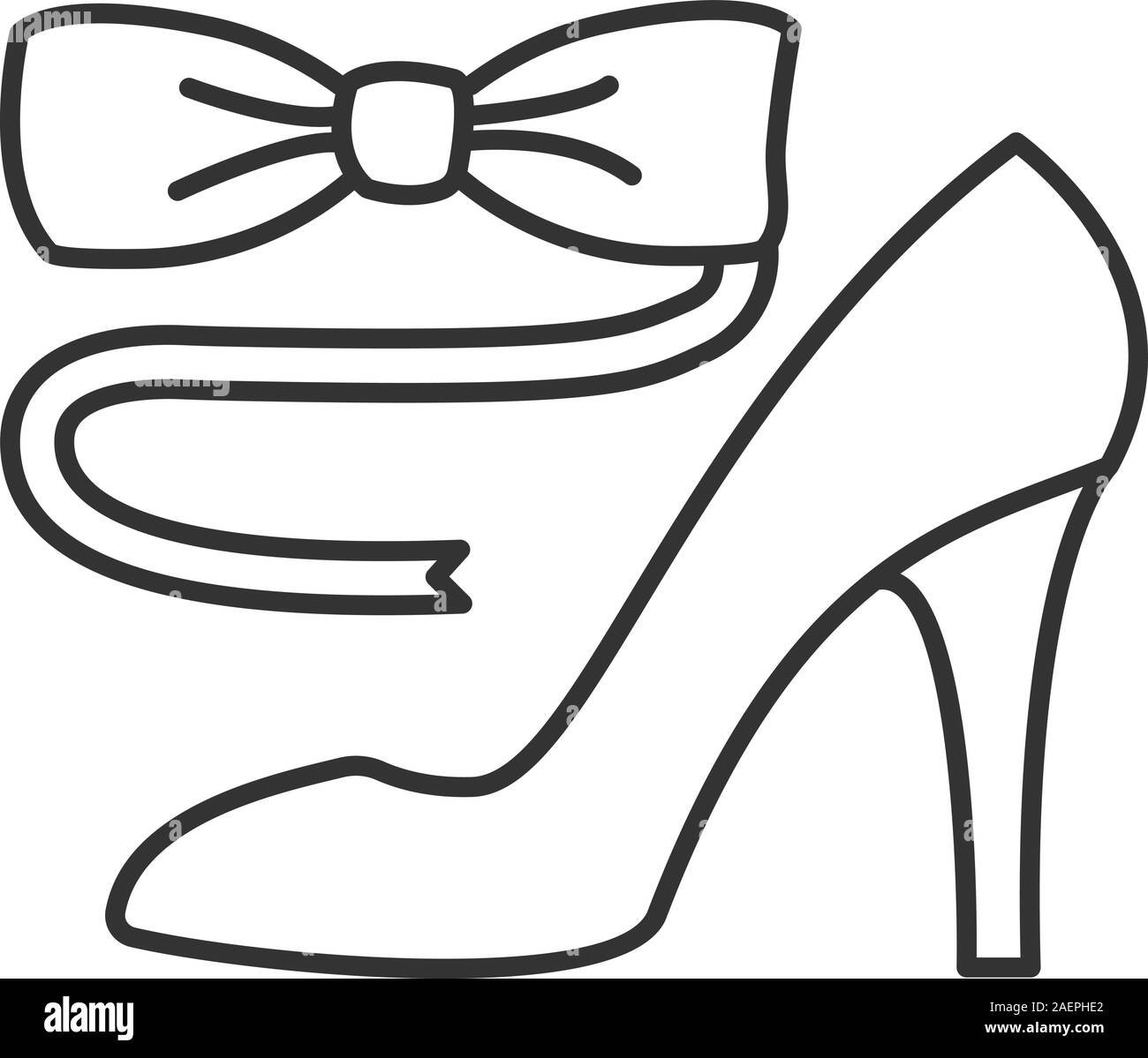 Noeud papillon et de chaussures haut talon icône linéaire. Party dress code. Fine ligne illustration. Symbole de contour. Dessin vectoriel aperçu isolés Illustration de Vecteur