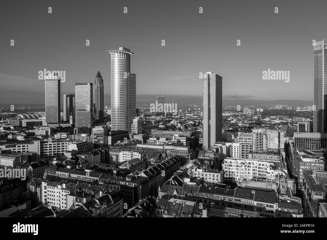 Frankfurt am Main Vue aérienne de ci-dessus. 10.12.2019 Frankfurt am Main Allemagne Banque D'Images