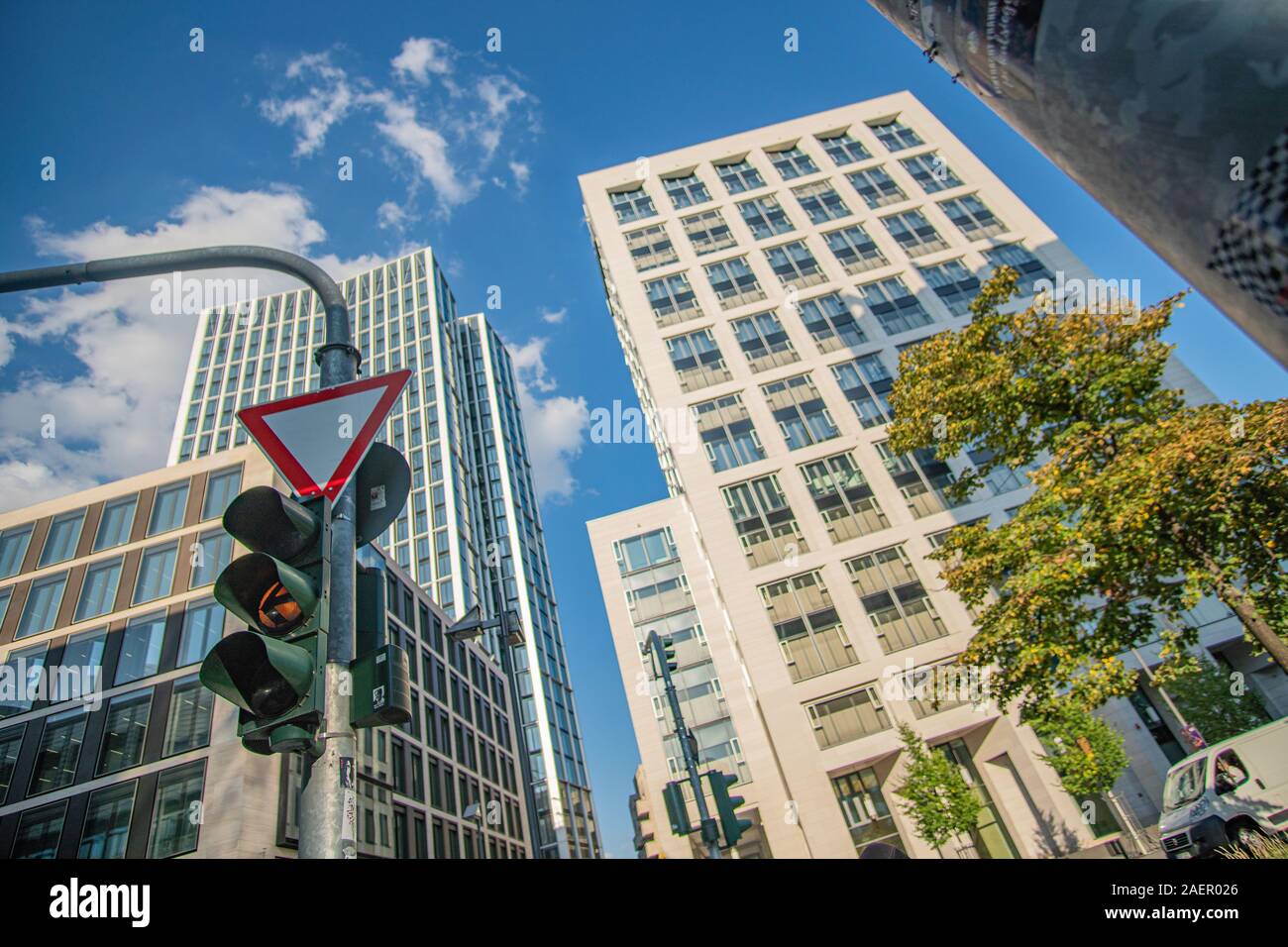 Le centre-ville de Francfort-sur-le-feu Banque D'Images