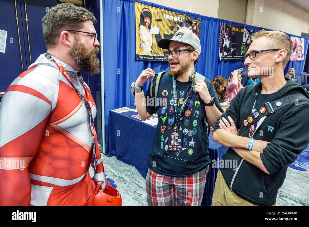 Orlando Florida,Wyndham Orlando Resort International Drive,hôtel,Rangerstop Power Rangers Convention,super-héros série de télévision, fan rencontrez, culture pop, Banque D'Images