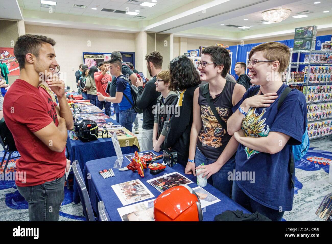 Orlando Florida,Wyndham Orlando Resort International Drive,hôtel,Rangerstop Power Rangers Convention,super-héros série de télévision, fan rencontrez, culture pop, Banque D'Images