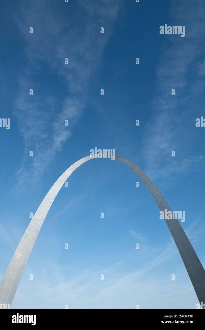 Vues abstraites de l'arche de Saint-Louis Banque D'Images