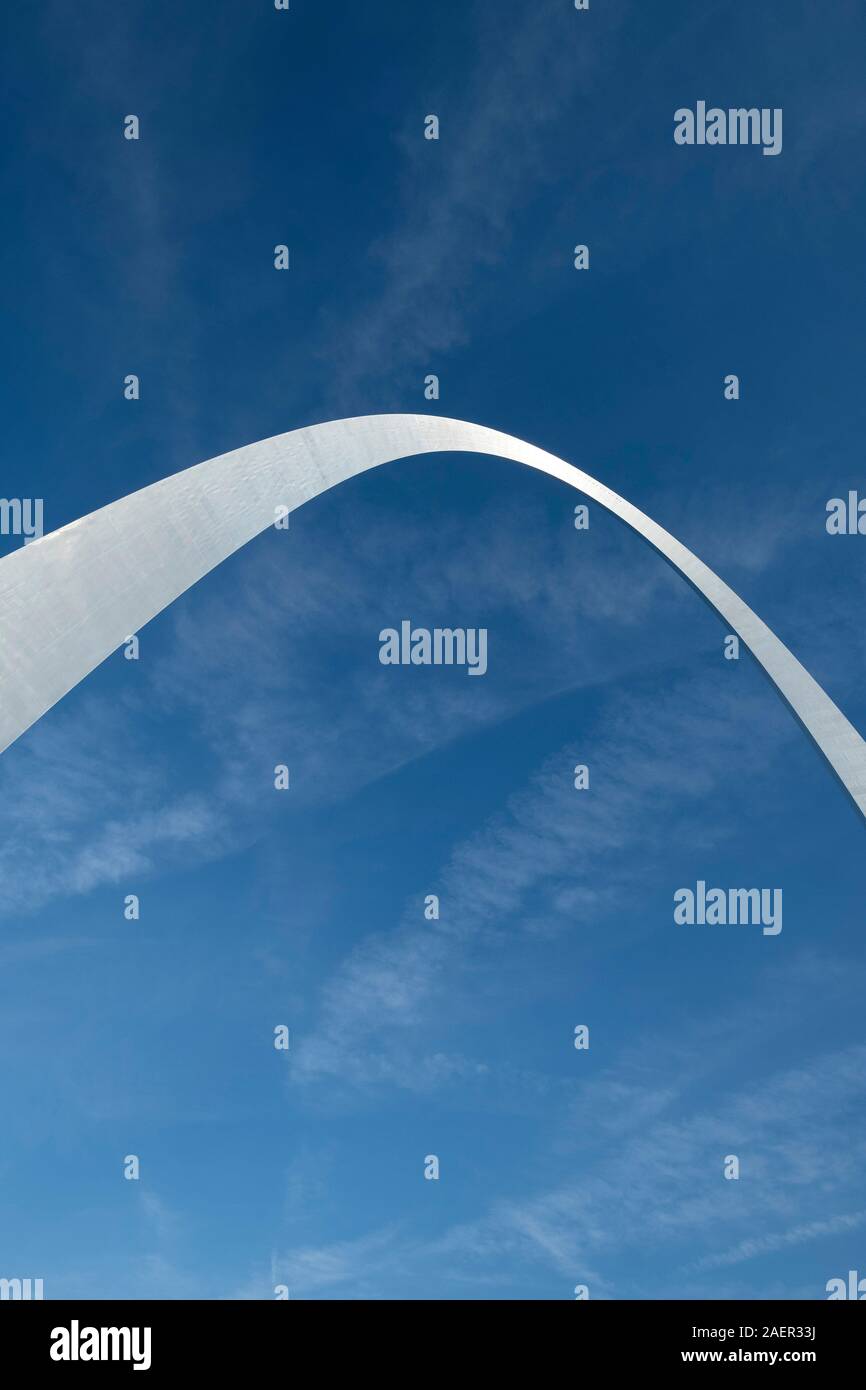 Vues abstraites de l'arche de Saint-Louis Banque D'Images