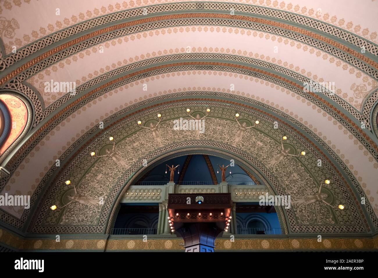 Une vue sur l'intérieur de la gare Union, St Louis, Missouri Banque D'Images