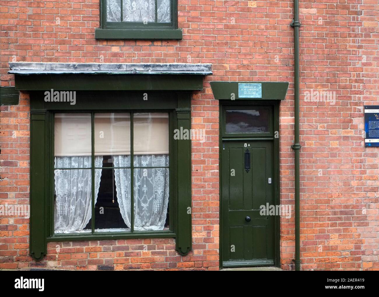 Lieu de naissance du D H Lawrence 8 Victoria Street Eastwood Notinghamshire Angleterre Royaume-Uni Banque D'Images
