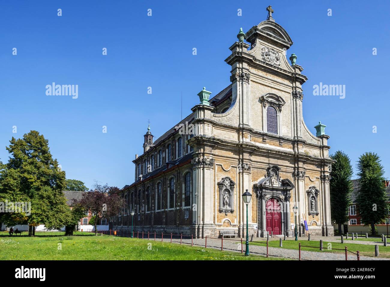Église Notre Dame de Hooie dans le petit béguinage O.L.V. Ter Hooyen Hooyen / Notre-Dame ter dans la ville GAND / GENT, Flandre orientale, Belgique Banque D'Images