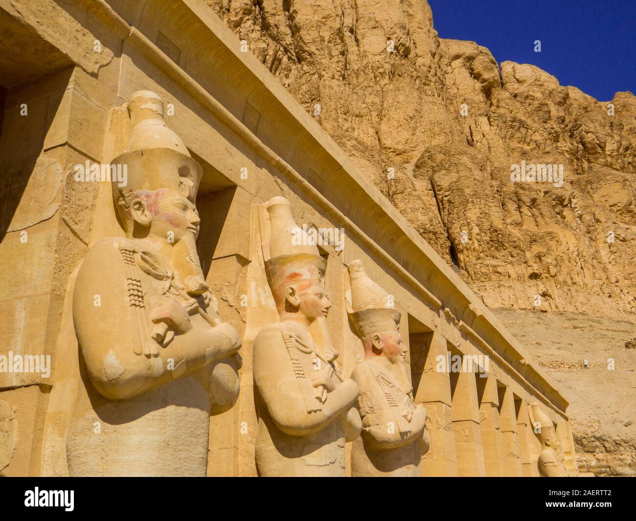 Temple funéraire d'Hatshepsout, Luxor, Egypte Banque D'Images