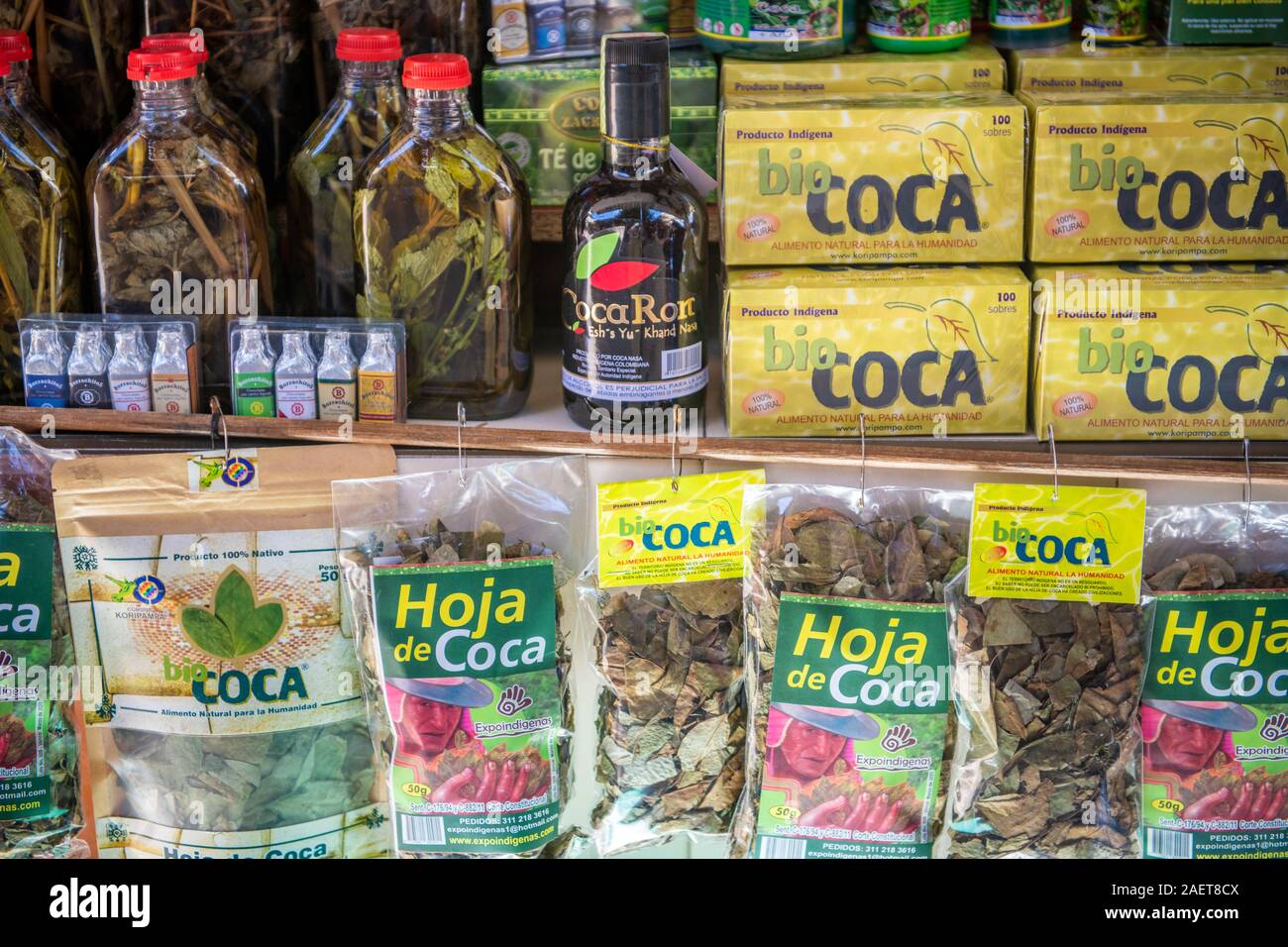 Les produits naturels en vente sur le marché à Bogotá,‡‡ , Colombie , Bogotá Banque D'Images