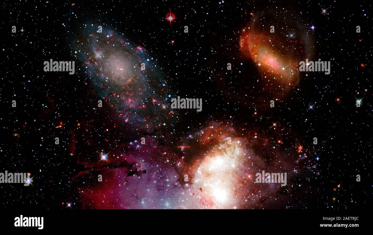 Espace infini de fond avec des nébuleuses et des étoiles. Les éléments de cette image fournie par la NASA Banque D'Images