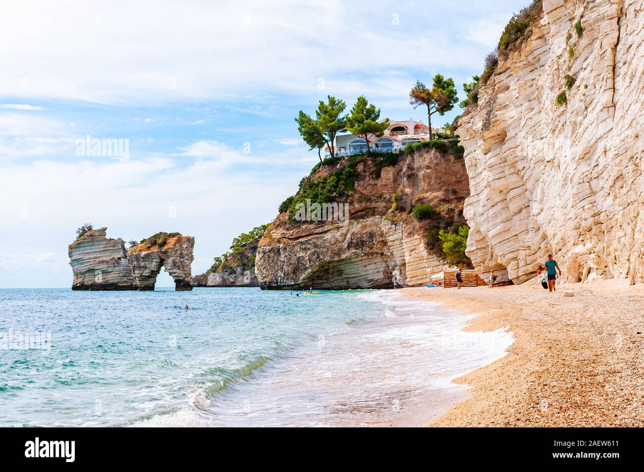 Baia delle Zagare, Gargano, Puglia, Italie 10 septembre 2019 les