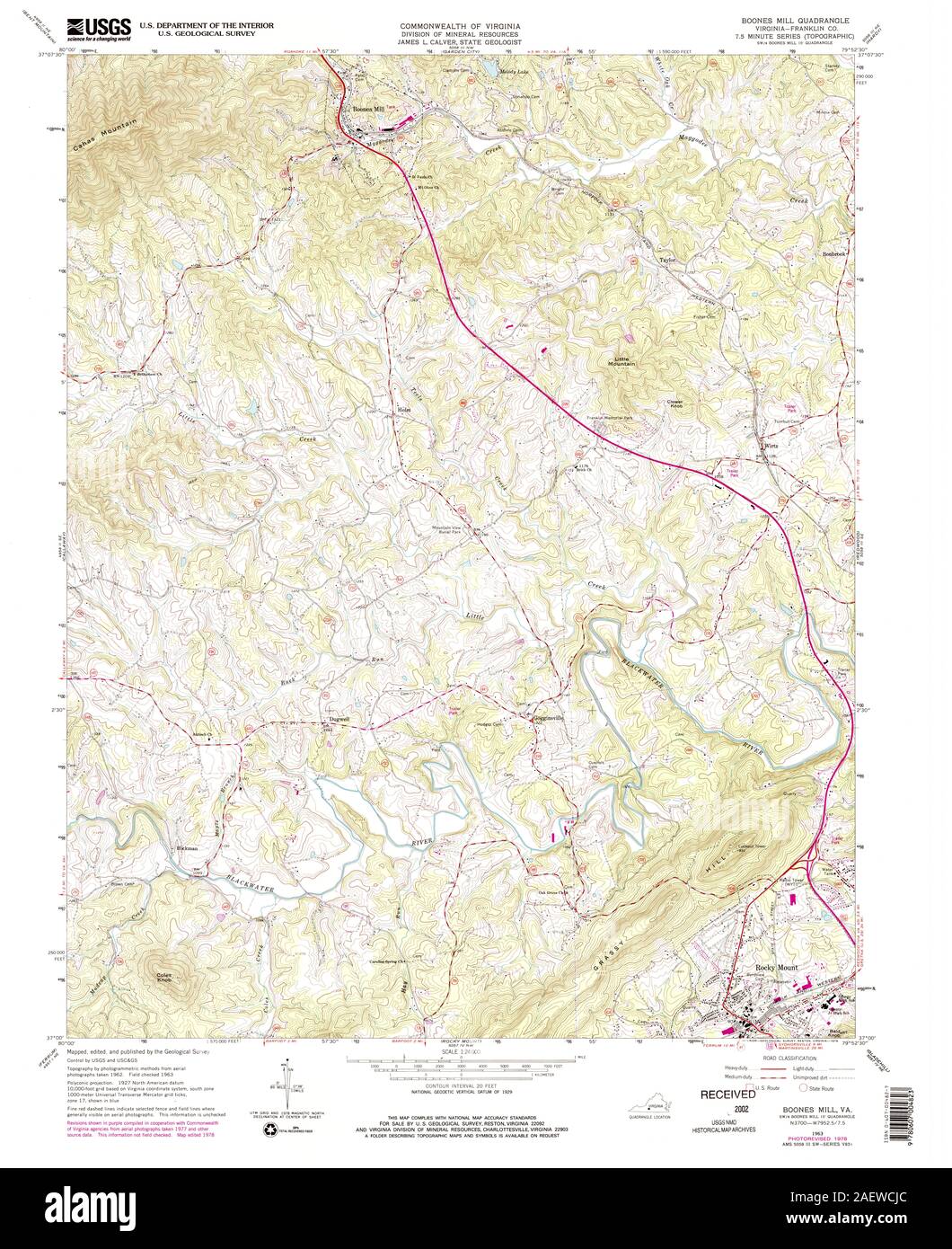 Carte du moulin de boones Banque de photographies et d’images à haute