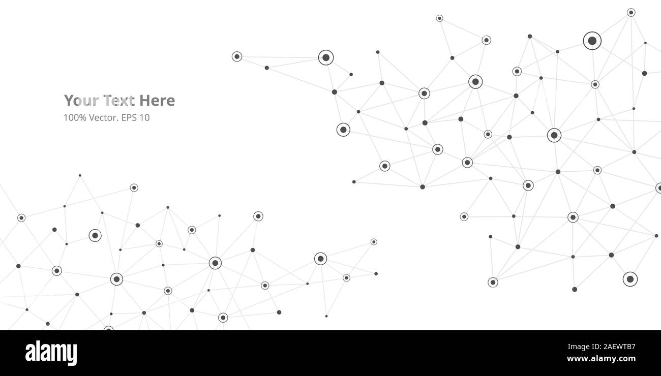 Crypto-blockchain illustration futuriste. Créative mondiale vecteur social network. Résumé arrière-plan polygonal avec lignes et points Illustration de Vecteur