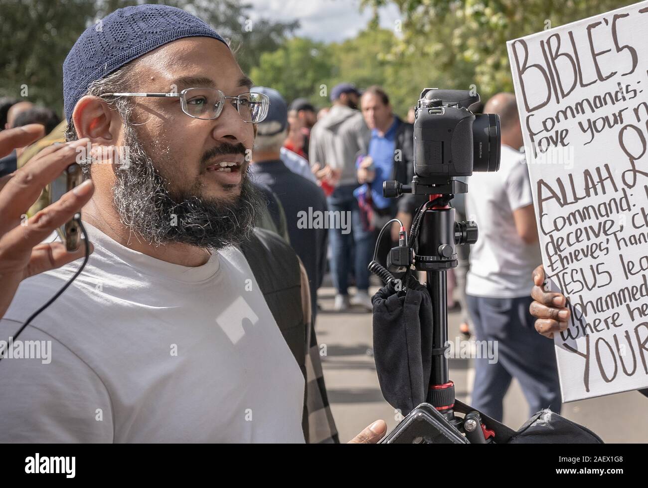 Mohammed Abdul Ahad, condamnés à Old Bailey le 10 Dec 2019 la cour en vertu de la Loi sur le terrorisme pour quatre accusations de diffusion de matériel d'activités terroristes. Banque D'Images