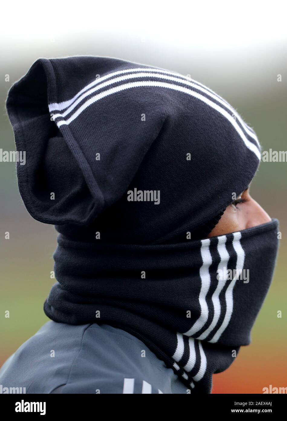 Marcus Rashford Manchester United, au cours de la session de formation à l'AON complexe de formation, Manchester. Banque D'Images