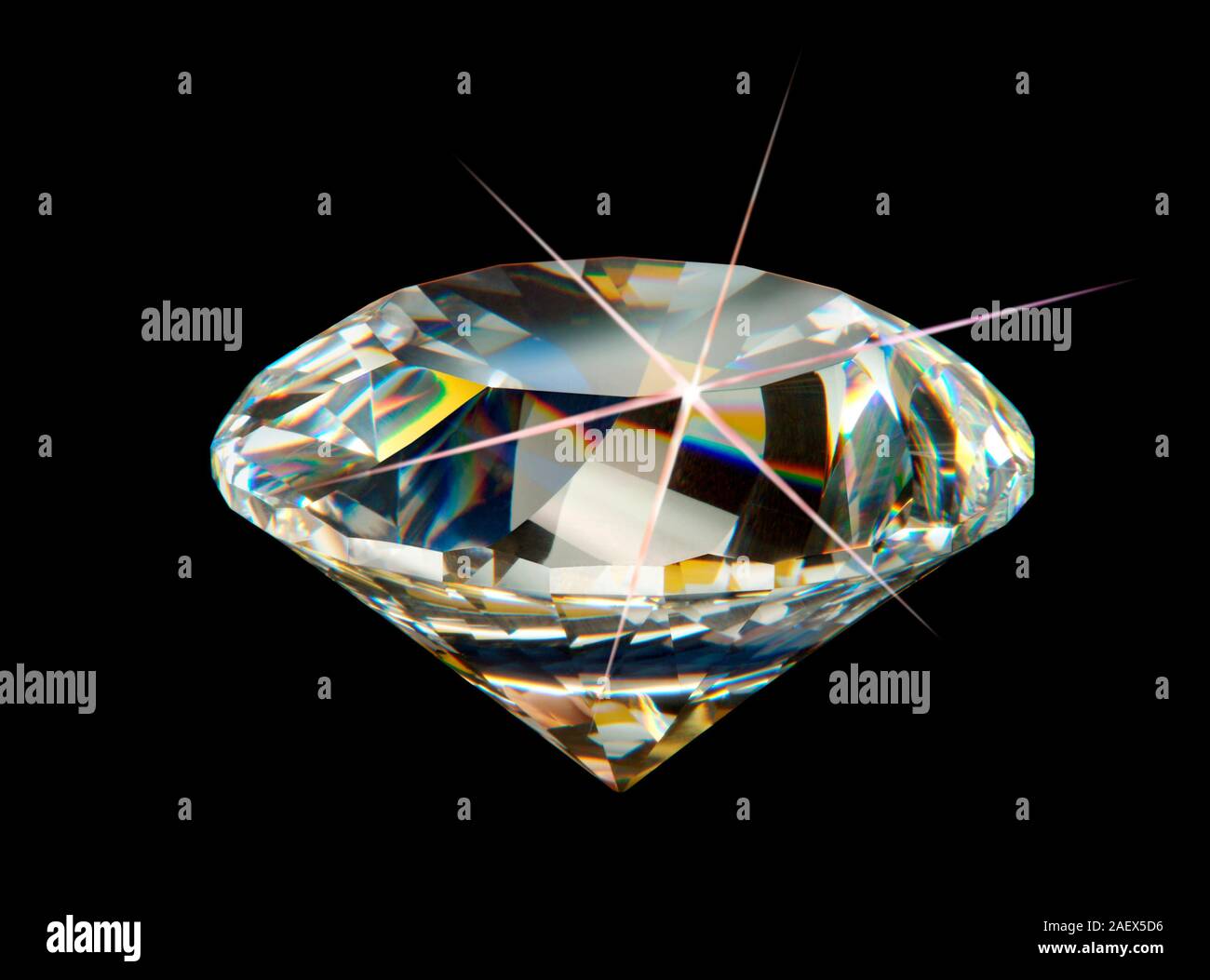 Diamond pierre précieuse. Banque D'Images