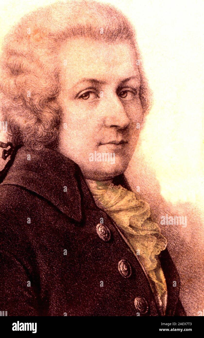 Wolfgang Amadeus Mozart Compositeur Autrichien Compose Des Symphonies Des Concertos Et Operas Der Komponist Wolfgang Amadeus Mozart Komponierte Symphonien Konzerte Und Opern Reproduction D Un Original D Imprimer A Partir De La 19e