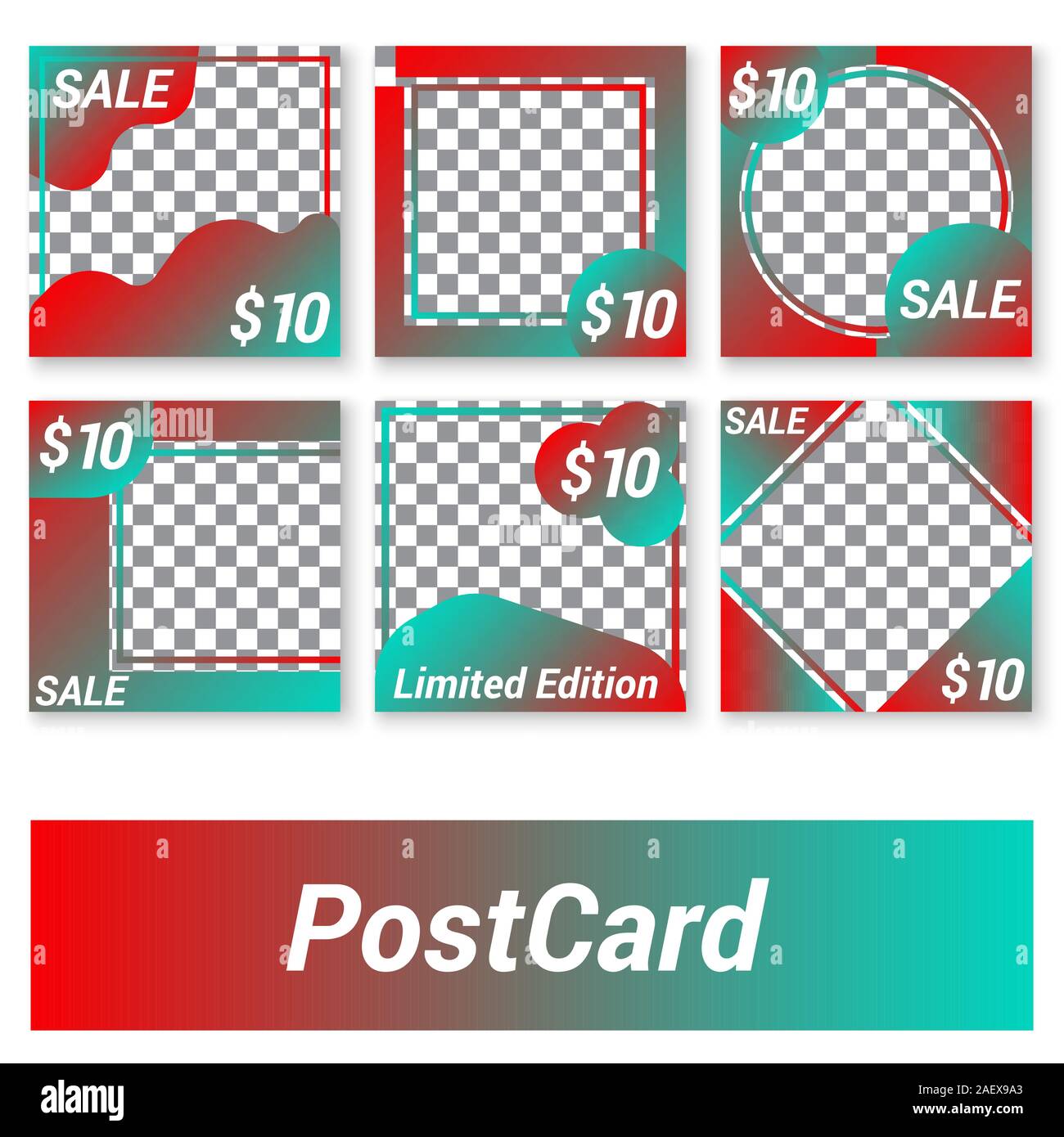 modèle de poster carré marketing sur les médias sociaux Illustration de Vecteur