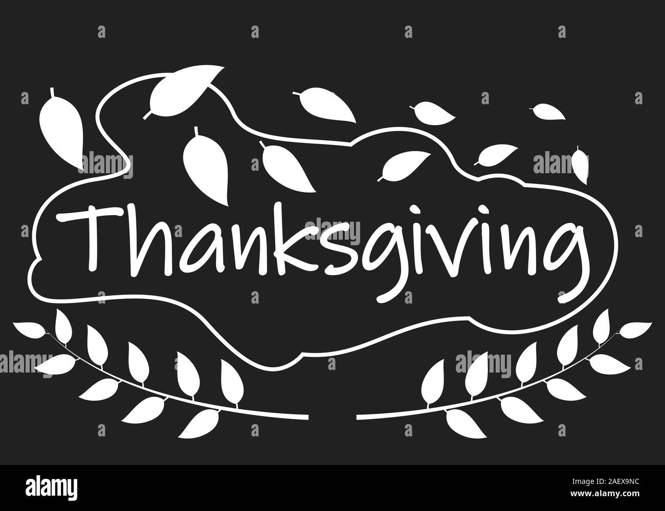 texte de thanksgiving blanc Illustration de Vecteur