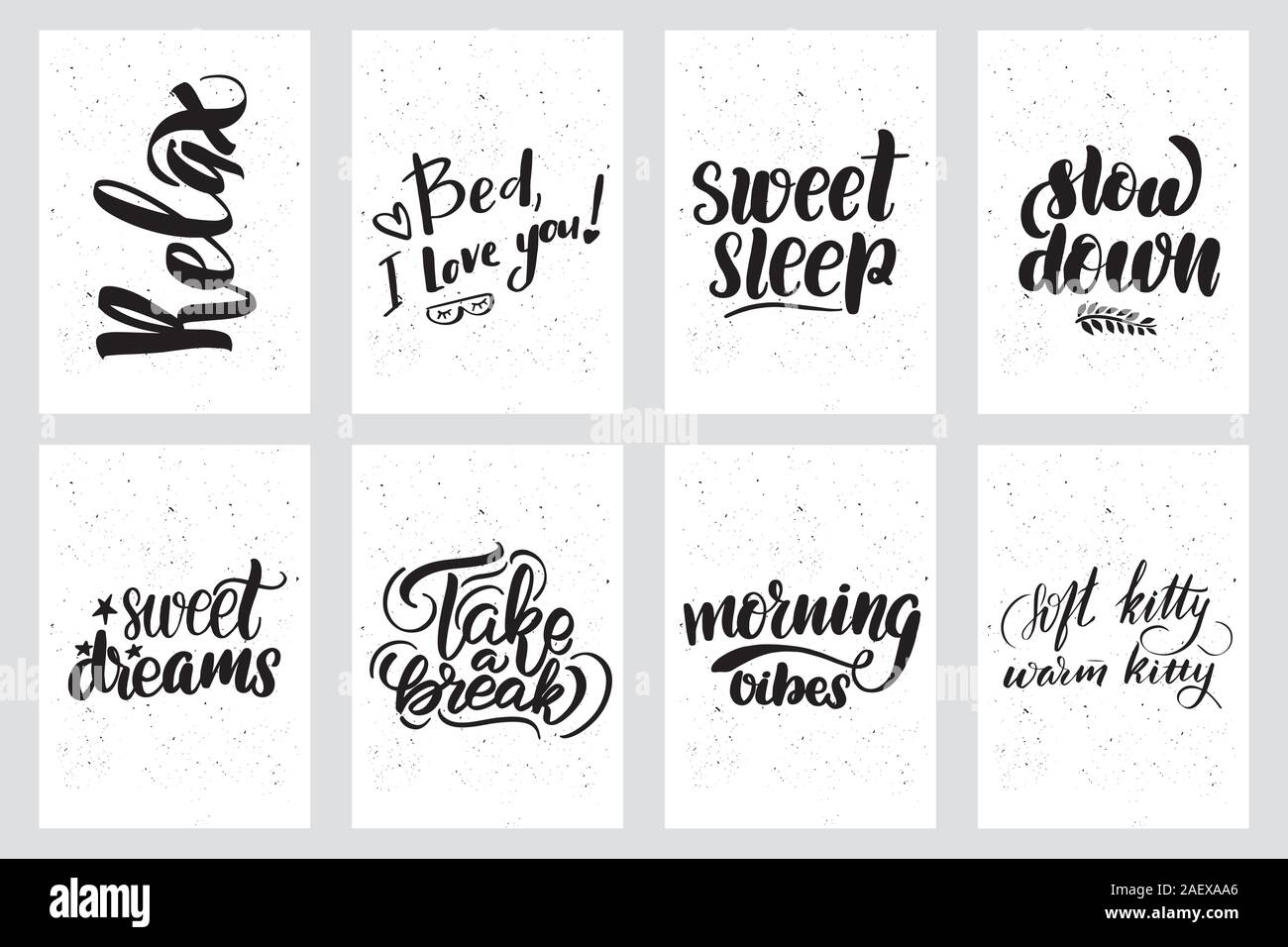 Sweet cute part inspiration typographie carte postale Illustration de Vecteur