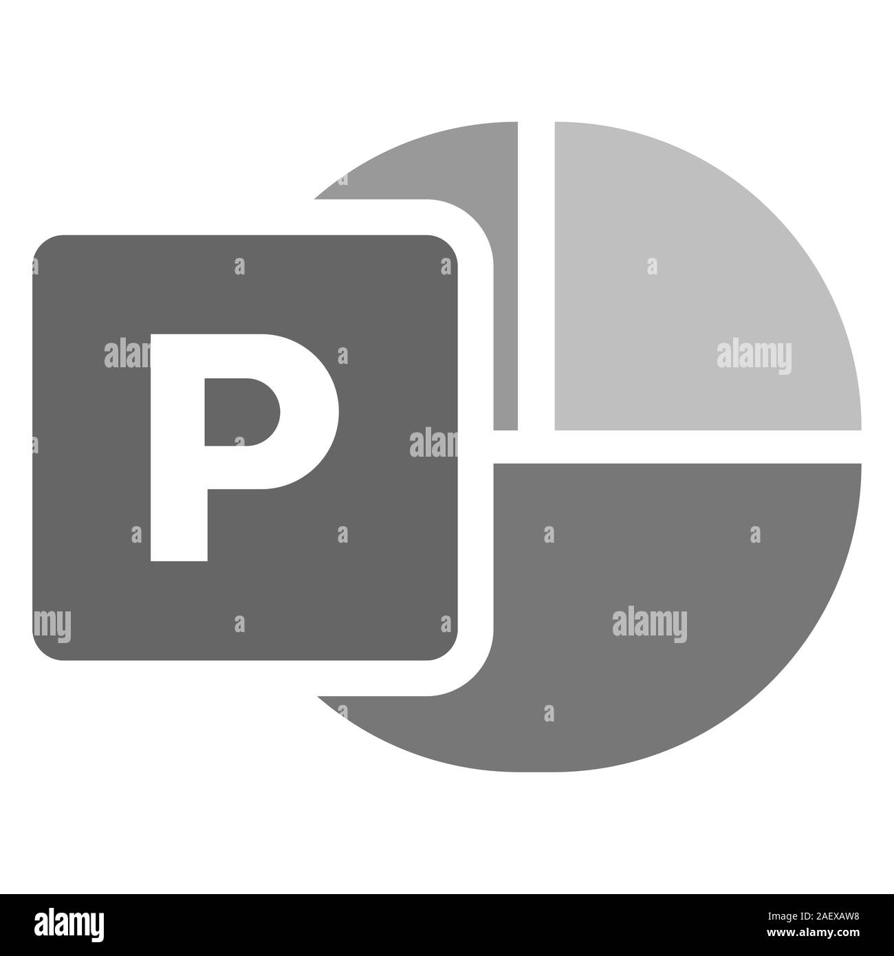 Icône personnalisée Microsoft PowerPoint Illustration de Vecteur