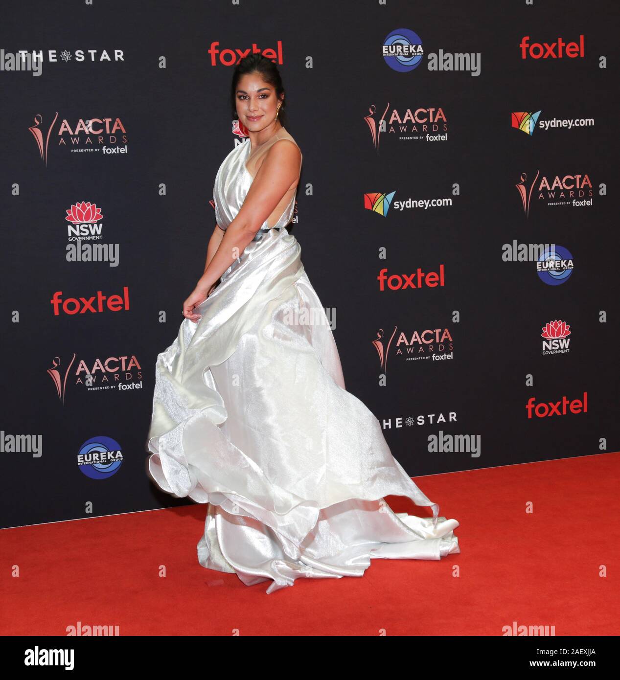 Sarah Roberts assiste à l'AACTA Awards 2019 présentés par l'étoile à Foxtel sur Décembre 04, 2019 à Sydney, Australie. Banque D'Images
