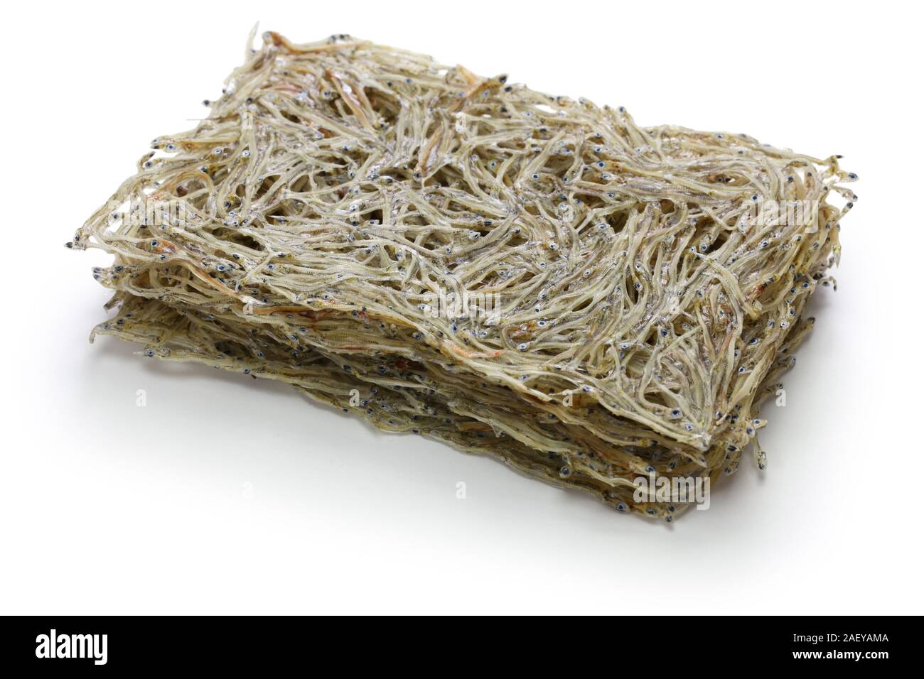 Iwashi Tatami est un aliment japonais à base de sardines de bébé. Banque D'Images