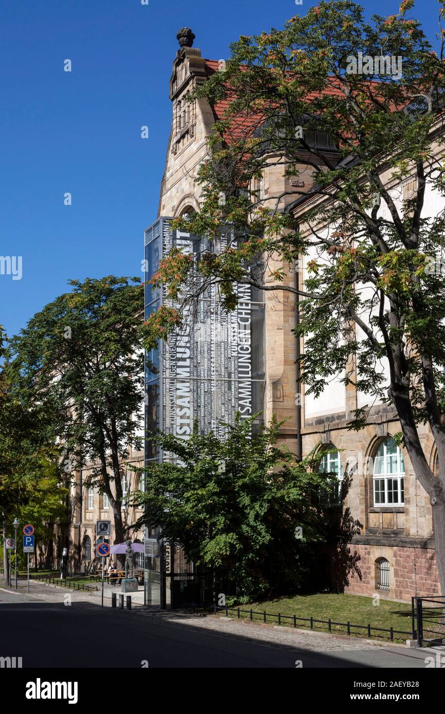 Les collections d'Art de Chemnitz sur Theaterplatz Banque D'Images