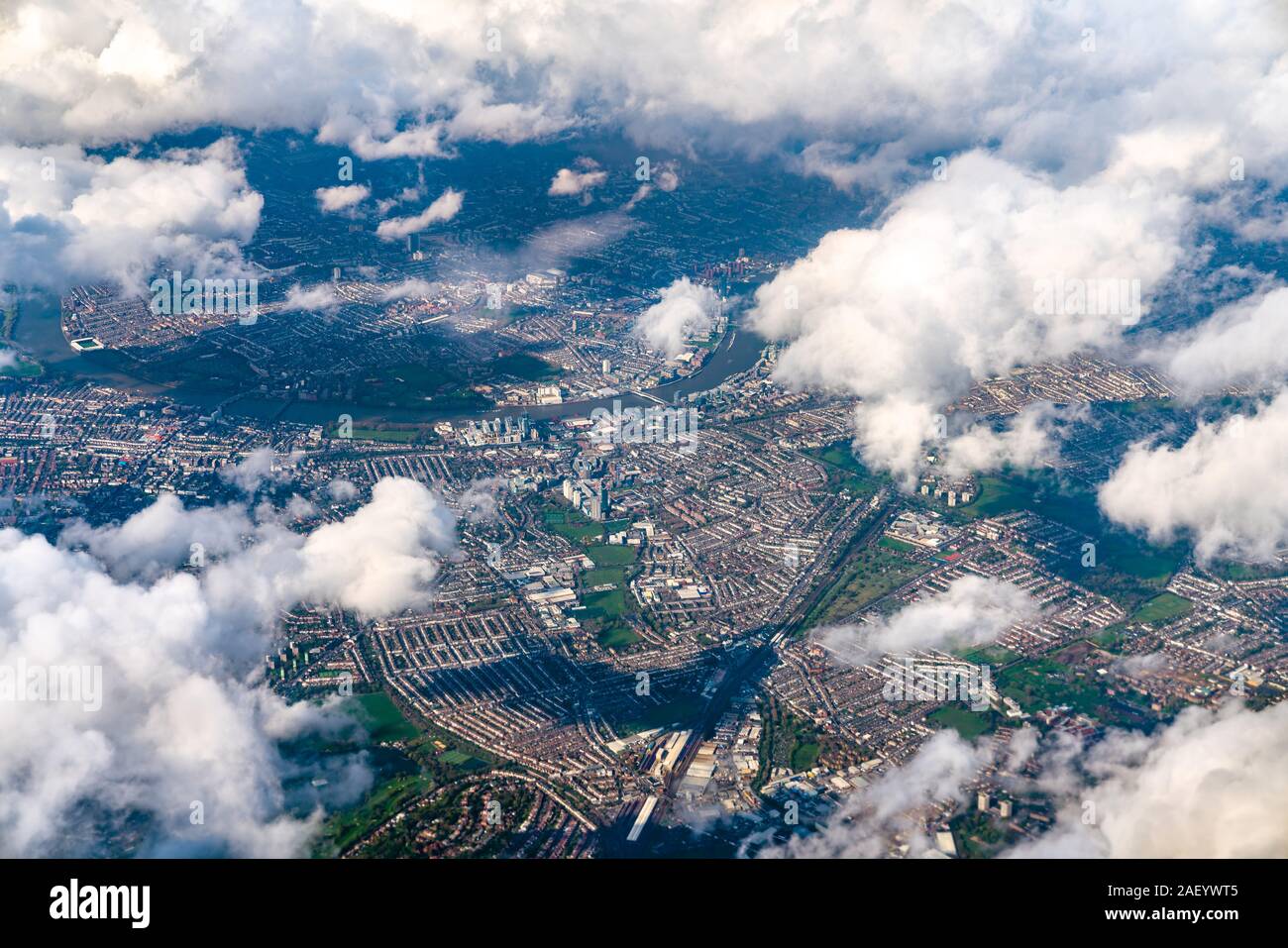Vue aérienne de Londres, Angleterre Banque D'Images