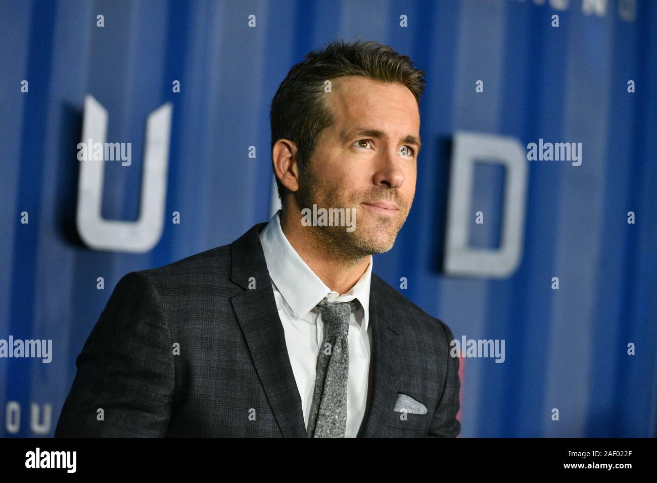 Ryan Reynolds assiste à la Netflix '6' Métro New York Premiere à l'abri le 10 décembre 2019 dans la ville de New York. Banque D'Images