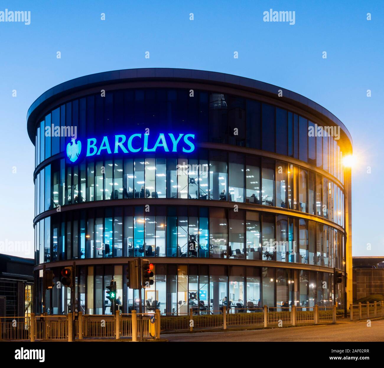 Barclays Corporate Bank bureaux à Newcastle upon Tyne Banque D'Images