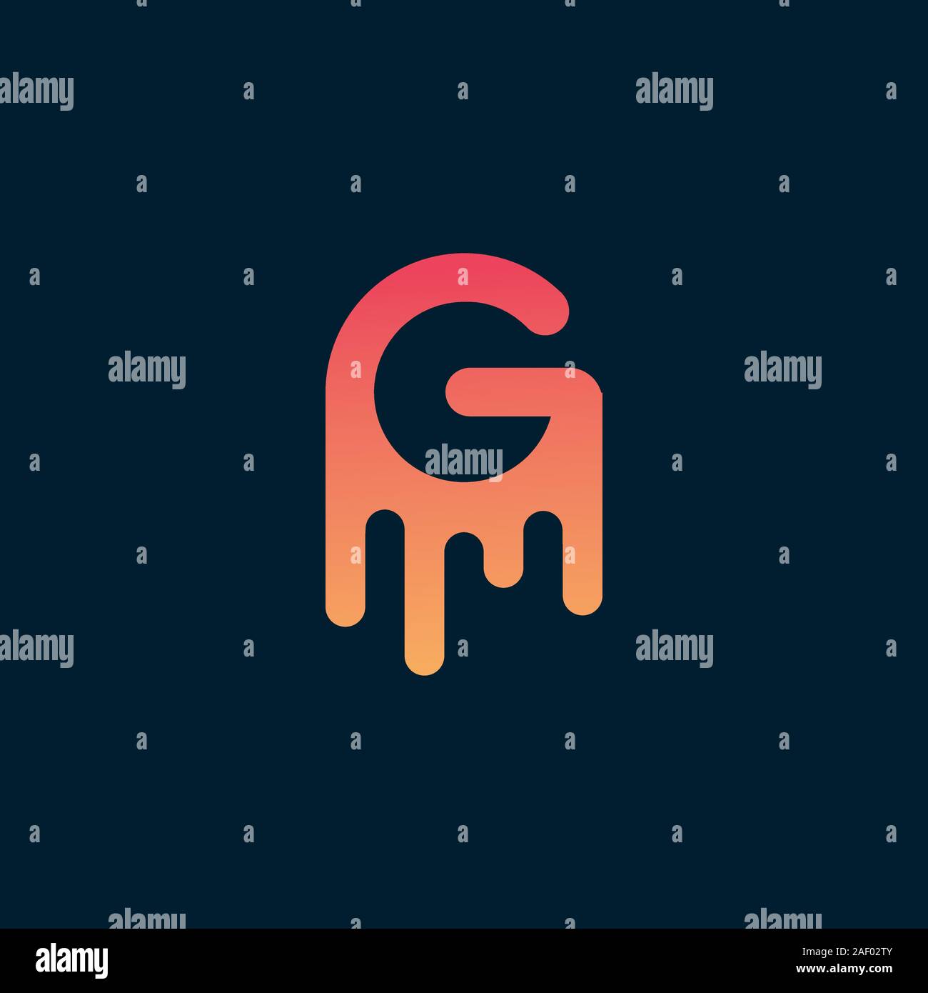 Lettre G modèle vecteur conception de logo Illustration de Vecteur