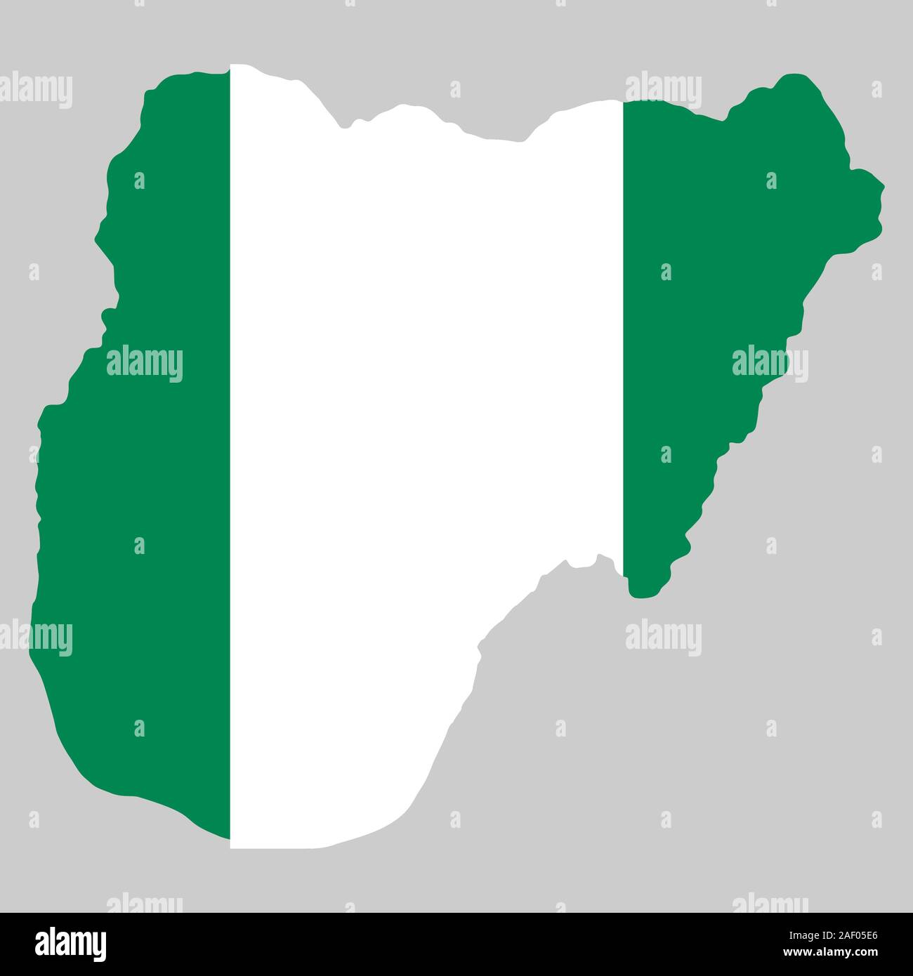 Nigeria drapeau de la carte Illustration vectorielle EPS 10 Illustration de Vecteur
