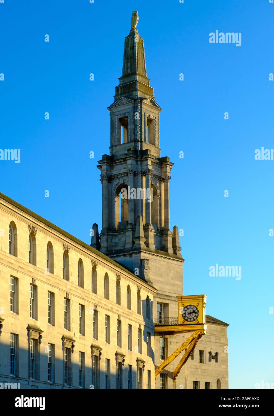 Salle municipale de la région de Leeds, West Yorkshire, Royaume-Uni Banque D'Images