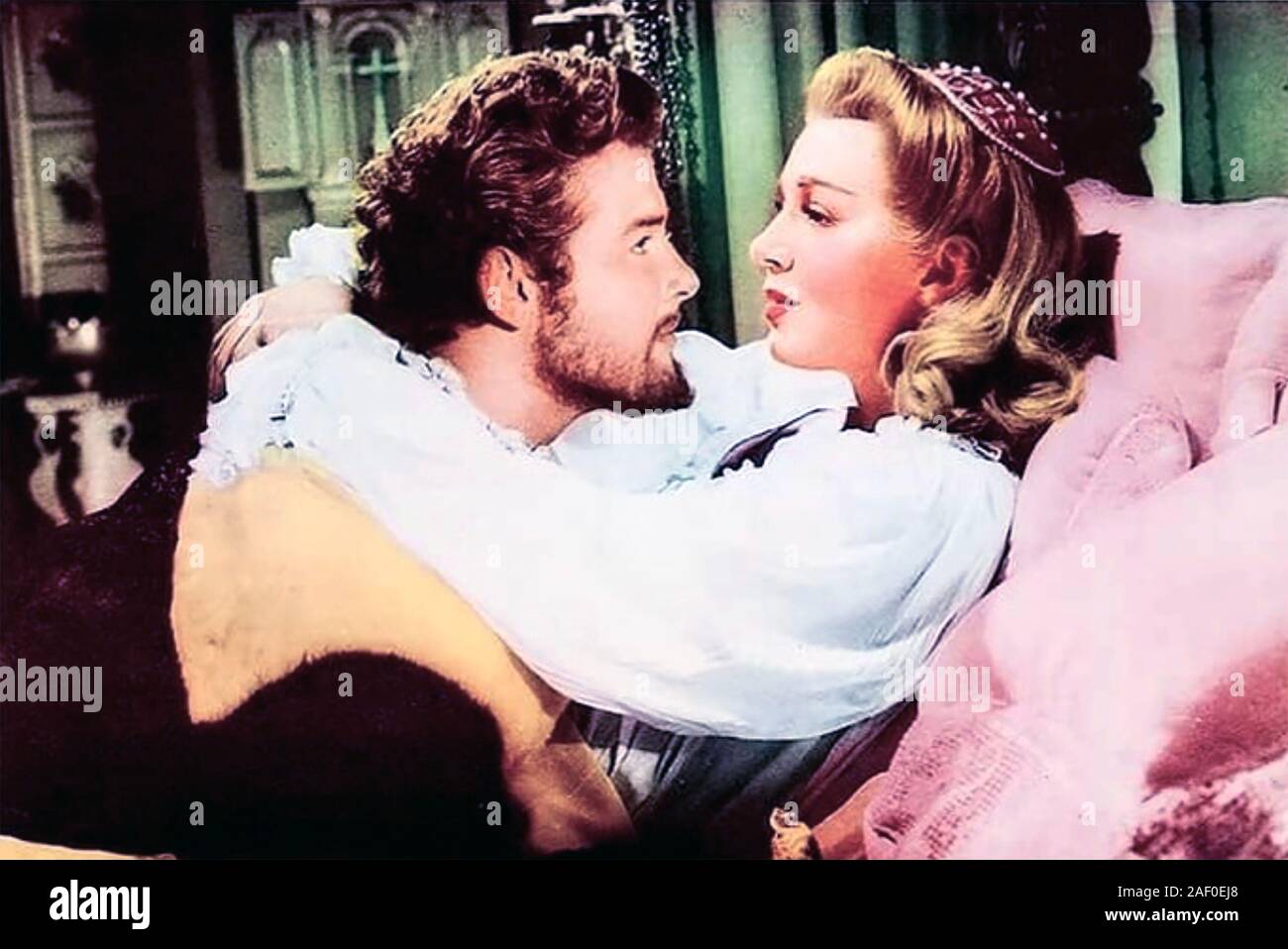 DIANE 1956 MGM film avec Lana Turner et Roger Moore Banque D'Images