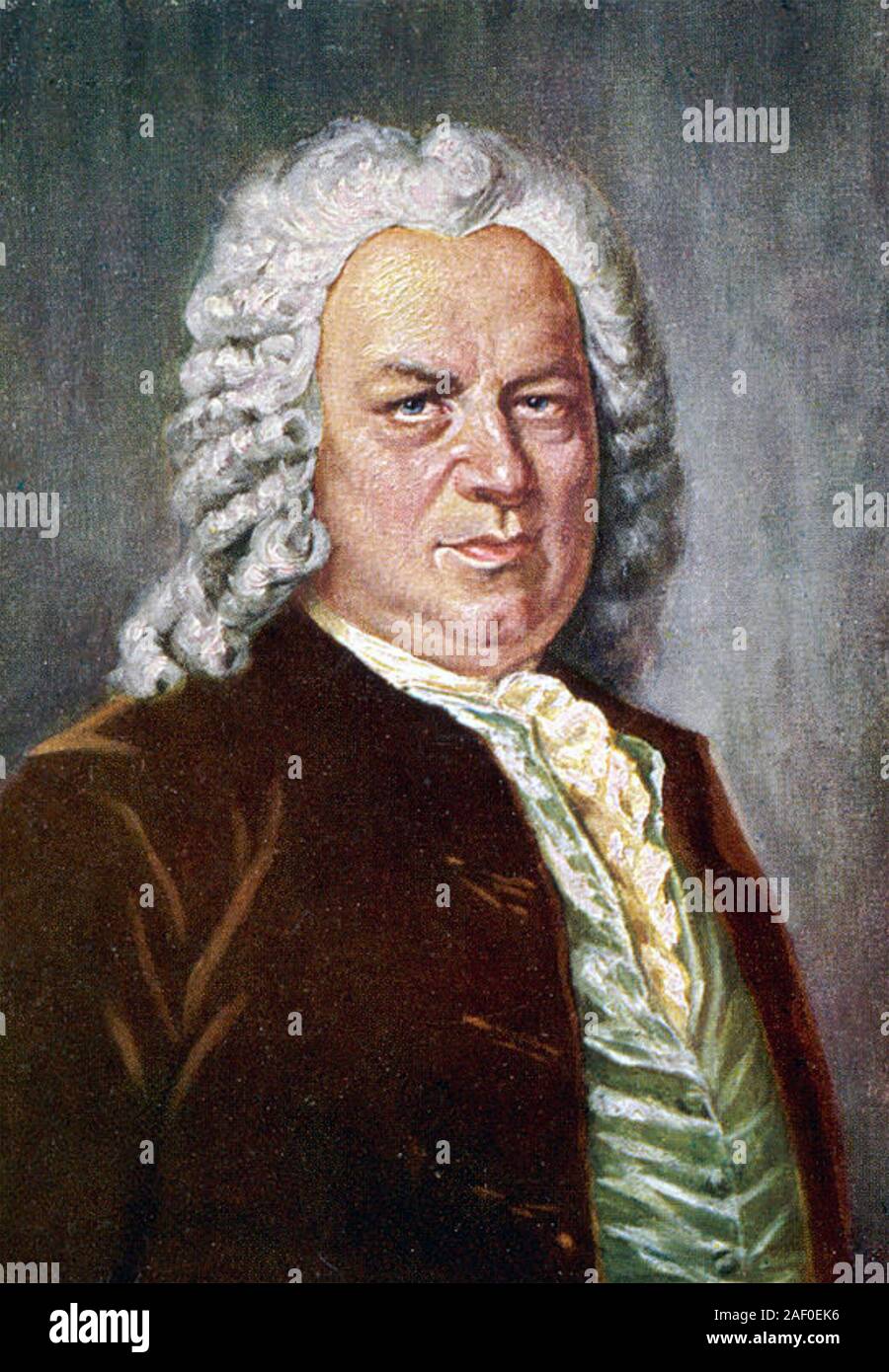 JOHANN Sebastian Bach (1685-1750) compositeur Baroque Allemand sur 1745 Banque D'Images
