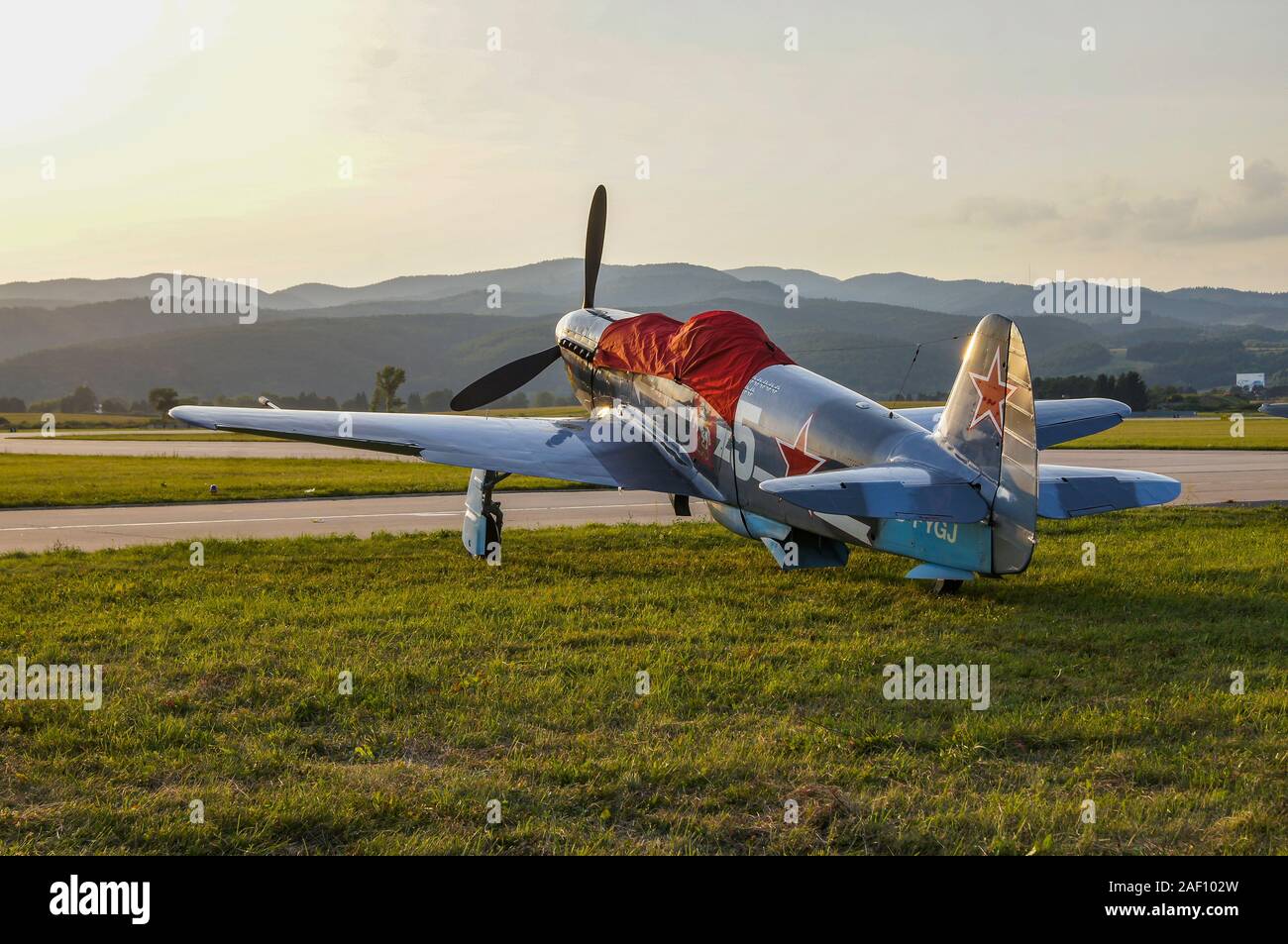 YAK-3U avion soviétique. Fahi Airhow, Sliac Slovaquie, 2017 Banque D'Images