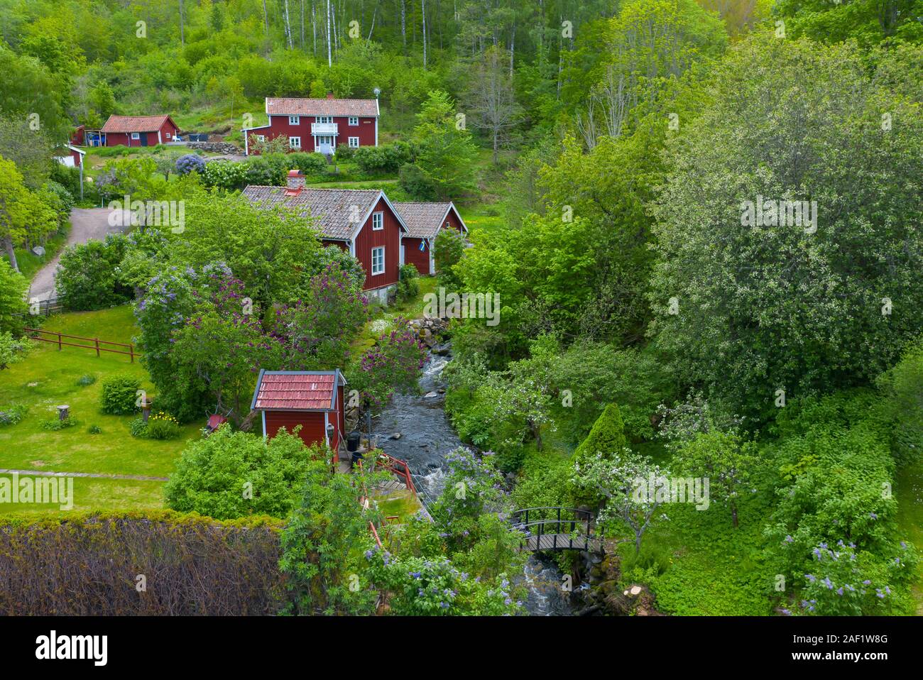 Maisons en bois Banque D'Images