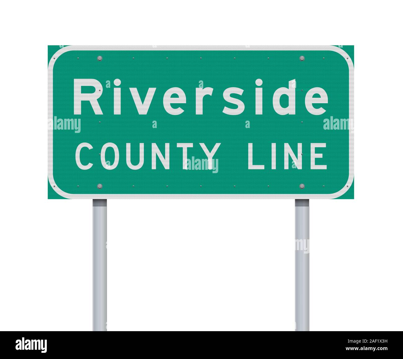 Vector illustration de la Riverside County Line Road sign Illustration de Vecteur