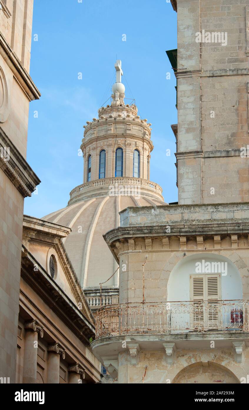 Basilique de Notre Dame du Mont Carmel, La Valette, Malte Banque D'Images