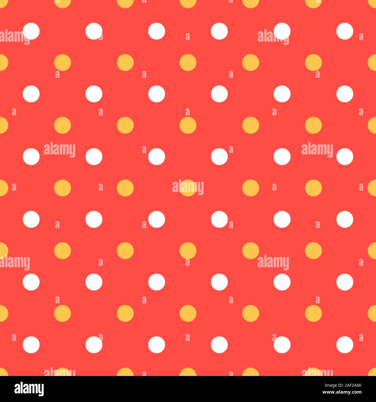 Modèle transparent, rouge à la texture ou à l'arrière-plan avec l'orange et pois blancs sur fond rouge pour la conception web, fond d'hiver, blog, site web Banque D'Images