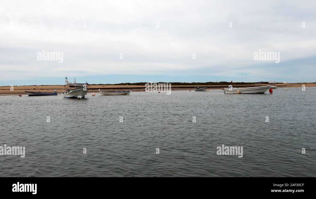 La côte atlantique près de Cabanas au printemps Banque D'Images