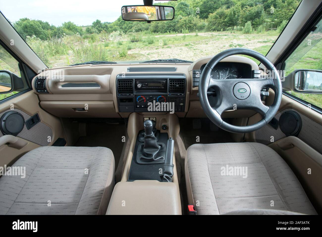Camel Trophy 1997 Mk1 Land Rover Discovery au large de terrain Banque D'Images