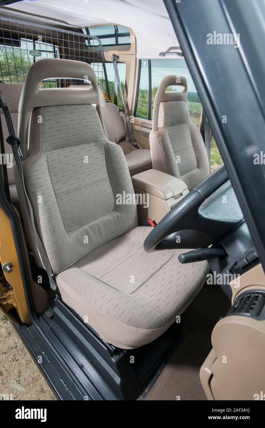 Camel Trophy 1997 Mk1 Land Rover Discovery au large de terrain Banque D'Images