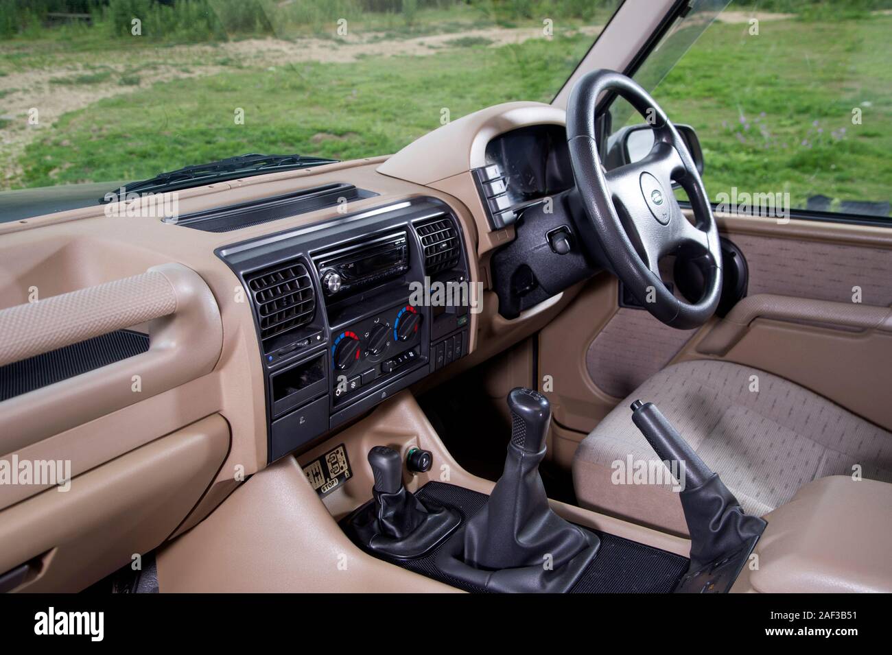 Camel Trophy 1997 Mk1 Land Rover Discovery au large de terrain Banque D'Images